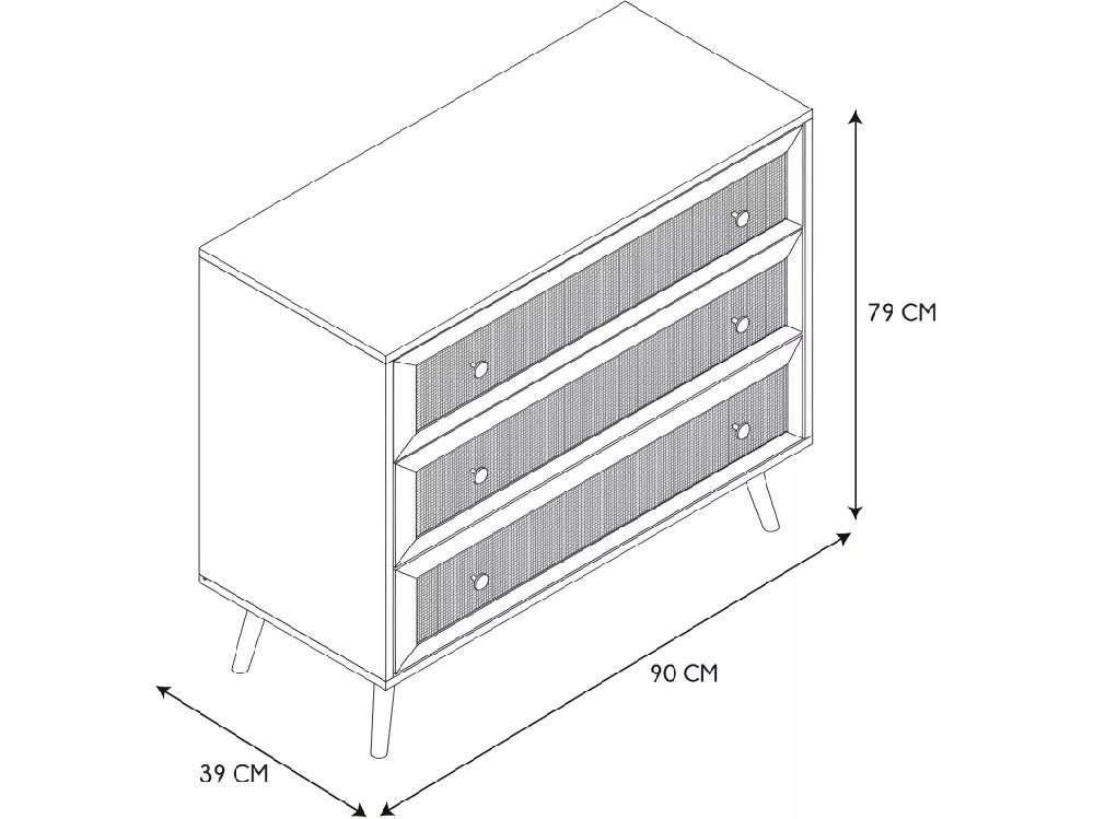 Kauf Unique Commode 3 Tiroirs Bali Exklusivangebot