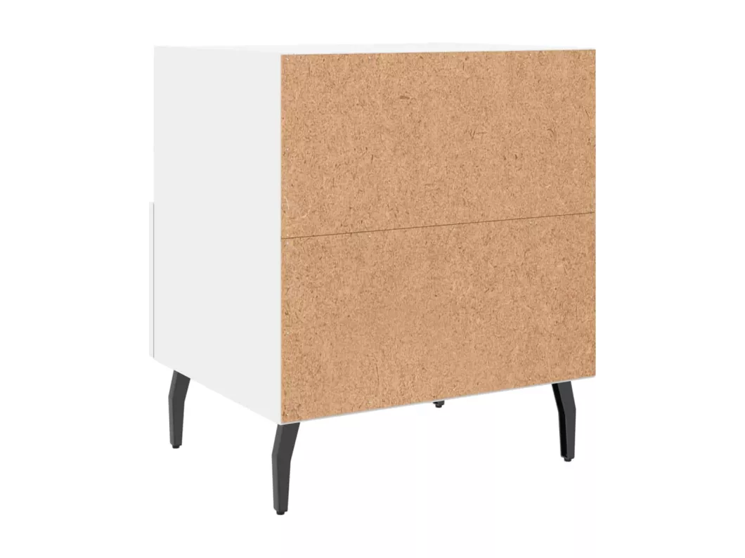 Kauf Unique Nachttisch Weiß 40x35x47,5 cm Holzwerkstoff Black Friday