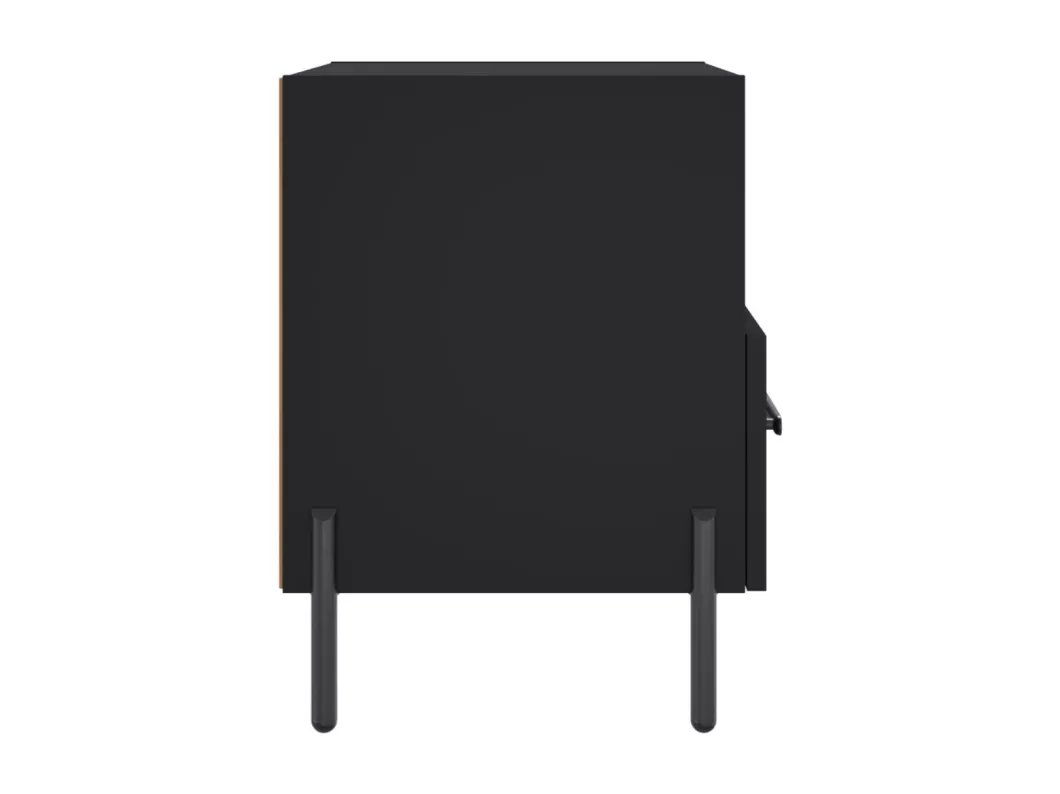 Kauf Unique Nachttisch Schwarz 40x35x47,5 cm Holzwerkstoff Cyber Monday