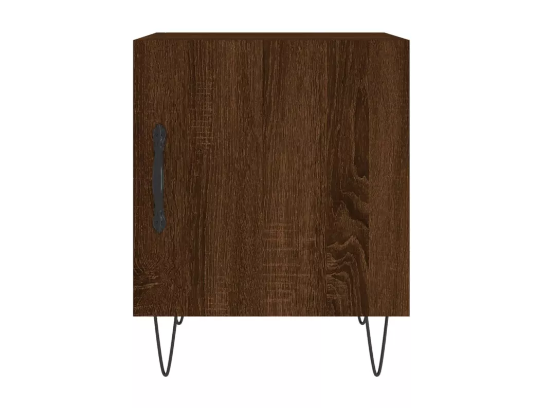 Kauf Unique Nachttisch Braun Eichen-Optik 40x40x50 cm Holzwerkstoff Weihnachtsangebot