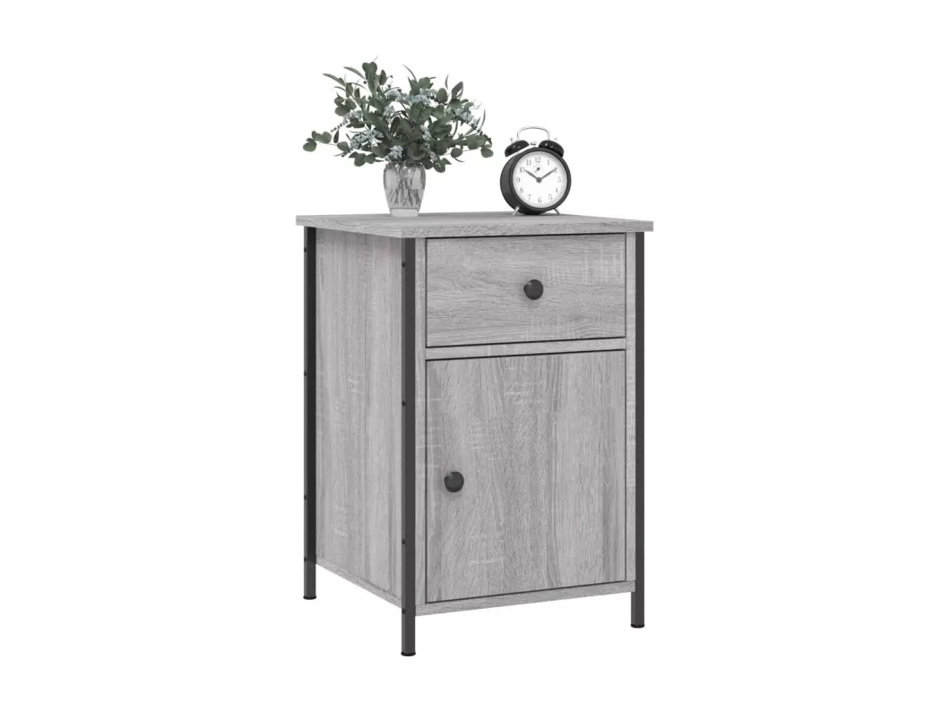 Kauf Unique Nachttisch Grau Sonoma 40x42x60 cm Holzwerkstoff Muttertagsangebot
