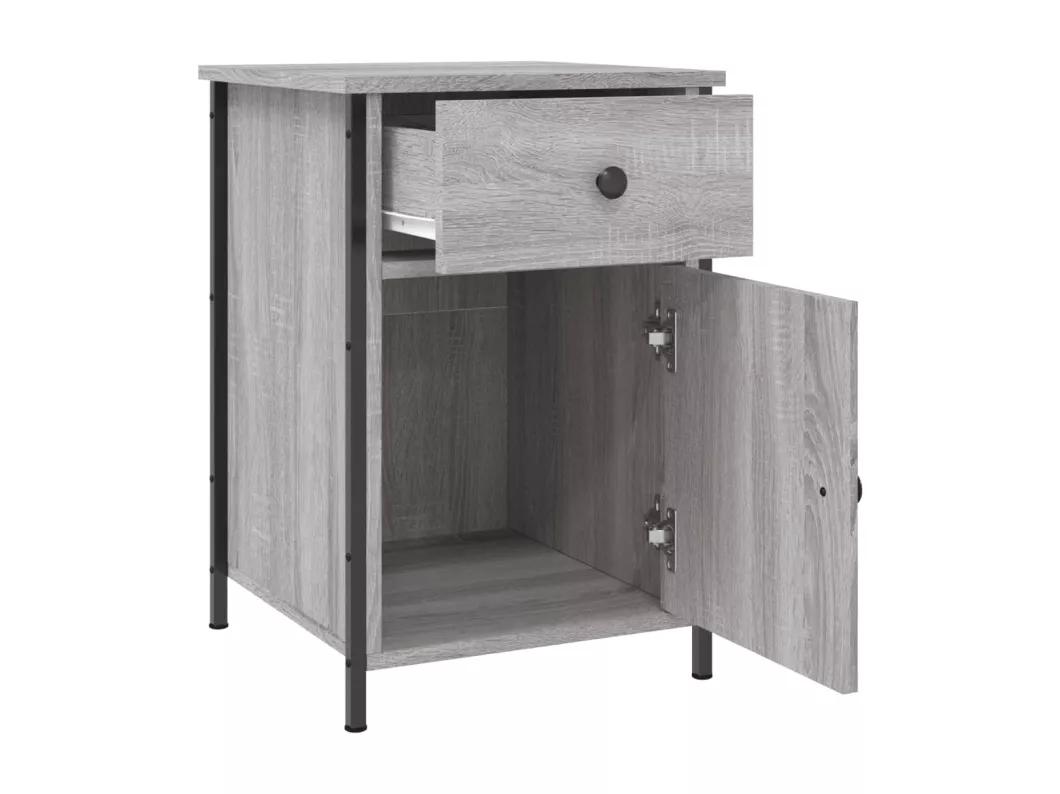Kauf Unique Nachttisch Grau Sonoma 40x42x60 cm Holzwerkstoff Muttertagsangebot
