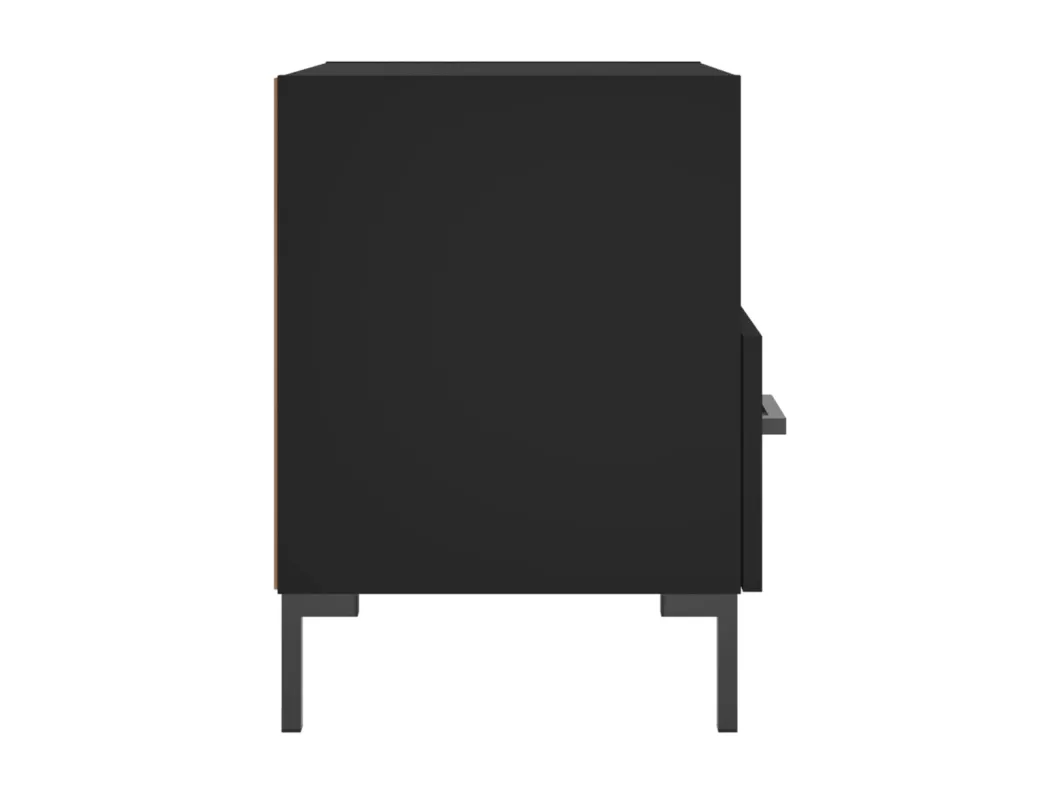 Kauf Unique Nachttisch Schwarz 40x35x47,5 cm Holzwerkstoff Jubiläumsangebot