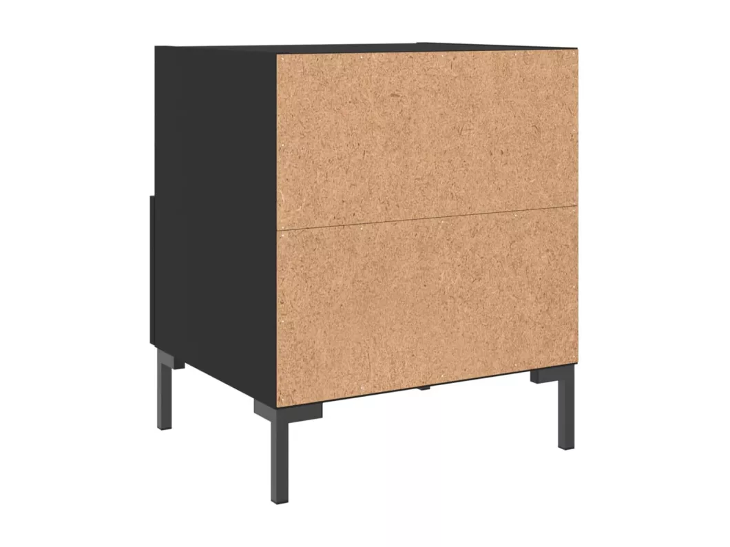 Kauf Unique Nachttisch Schwarz 40x35x47,5 cm Holzwerkstoff Jubiläumsangebot