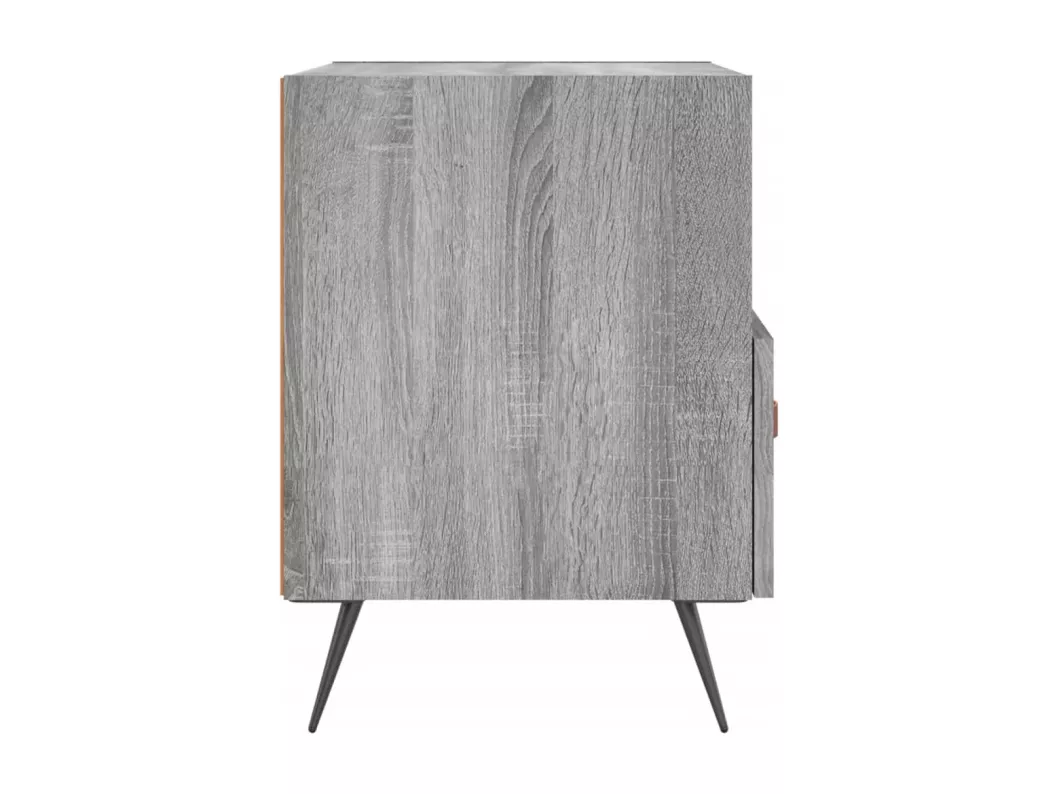 Kauf Unique Nachttische 2 Stk. Grau Sonoma 40x35x47,5 cm Holzwerkstoff Lagerräumung