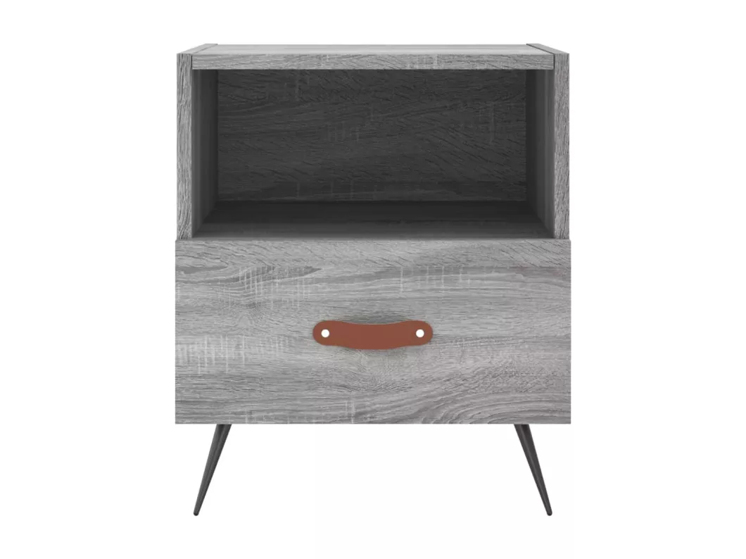 Kauf Unique Nachttische 2 Stk. Grau Sonoma 40x35x47,5 cm Holzwerkstoff Lagerräumung