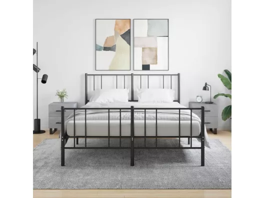 Kauf Unique Nachttische 2 Stk. Betongrau 40x35x47,5 cm Holzwerkstoff
