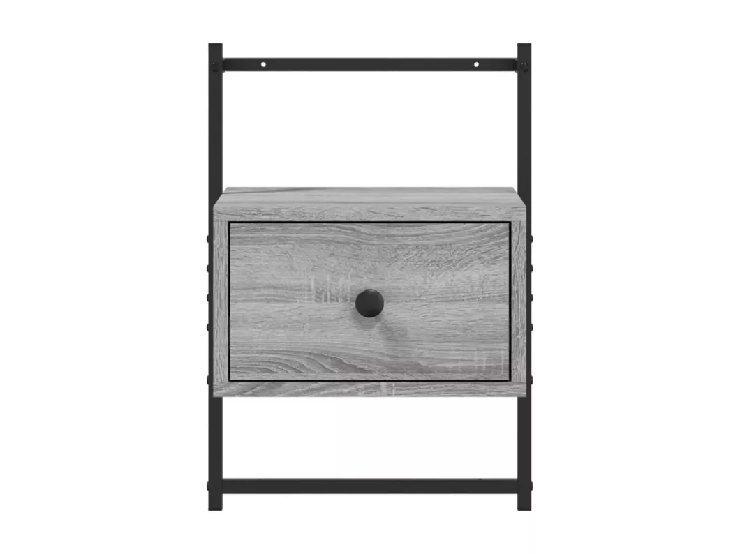 Kauf Unique Wand-Nachttische 2 Stk. Grau Sonoma 35x30x51 cm Holzwerkstoff Neueste Mode