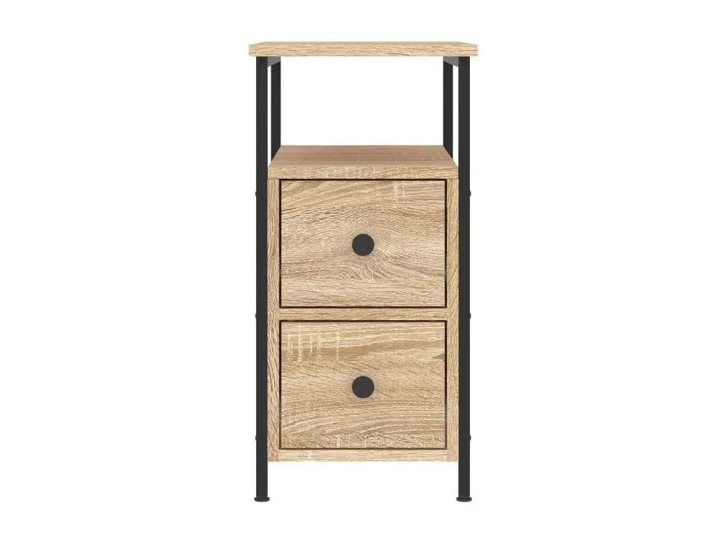 Kauf Unique Nachttische 2 Stk. Sonoma-Eiche 30x60x60 cm Holzwerkstoff Online Outlet