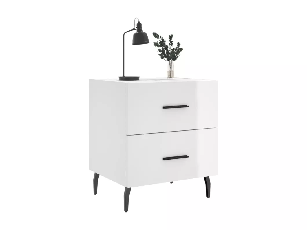 Kauf Unique Nachttische 2 Stk. Hochglanz-Weiß 40x35x47,5 cm Holzwerkstoff Zeitlich begrenztes Angebot