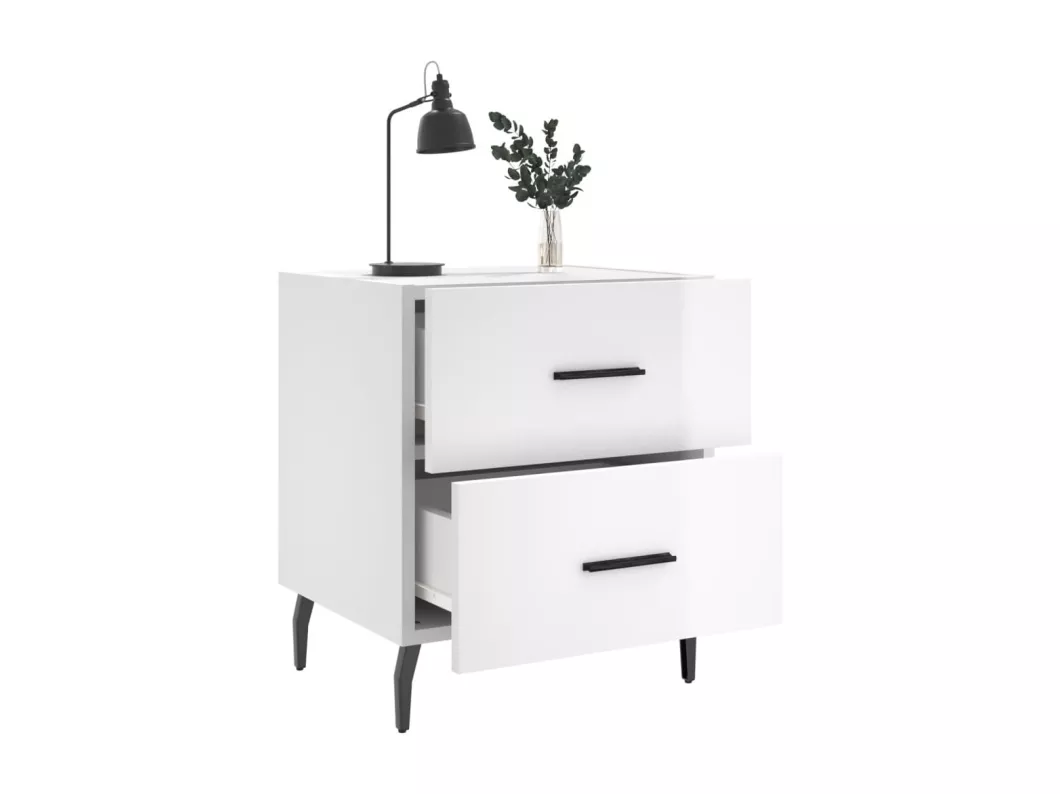 Kauf Unique Nachttische 2 Stk. Hochglanz-Weiß 40x35x47,5 cm Holzwerkstoff Zeitlich begrenztes Angebot
