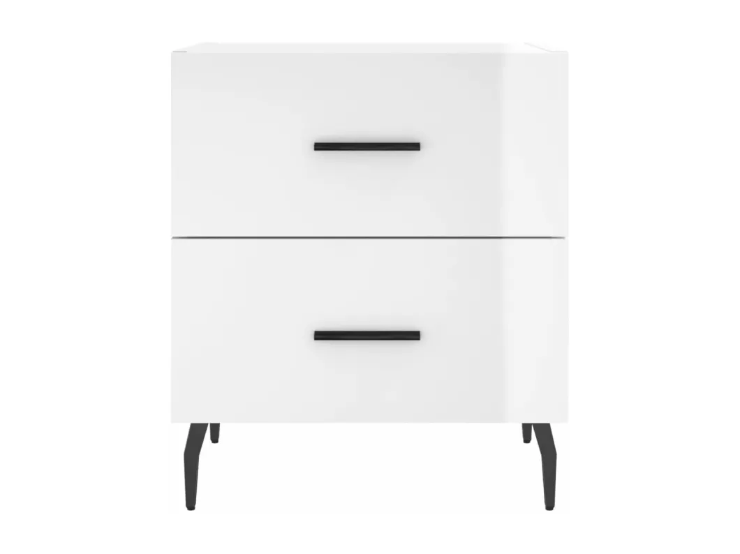 Kauf Unique Nachttische 2 Stk. Hochglanz-Weiß 40x35x47,5 cm Holzwerkstoff Zeitlich begrenztes Angebot