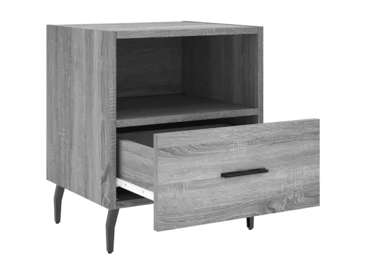 Kauf Unique Nachttische 2 Stk. Grau Sonoma 40x35x47,5 cm Holzwerkstoff Exklusive Angebote