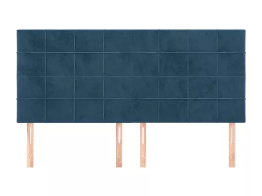 Kauf Unique Kopfteile 4 Stk. Dunkelblau 80x5x78/88 cm Samt Bestseller