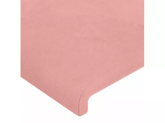 Kauf Unique LED Kopfteil Rosa 144x5x118/128 cm Samt Kauf eins, bekomm eins gratis