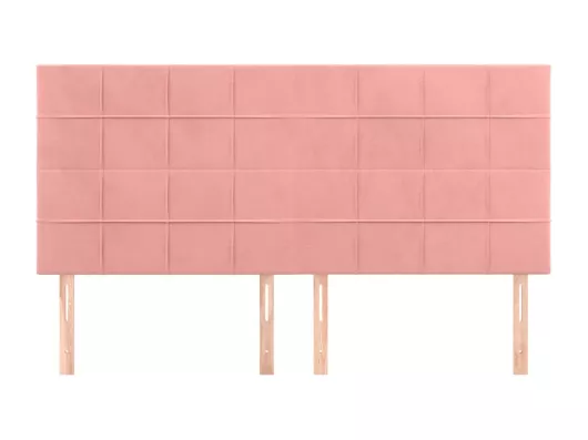 Kauf Unique Kopfteile 4 Stk. Rosa 80x5x78/88 cm Samt Tägliche Deals