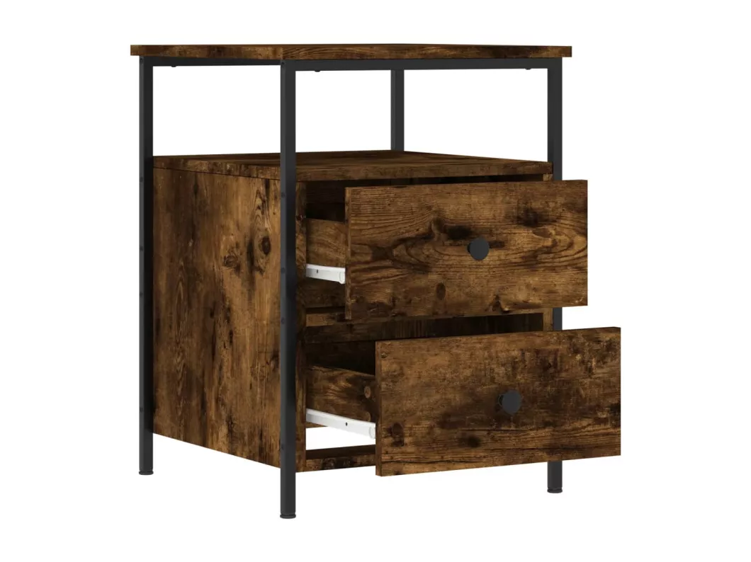 Kauf Unique Nachttisch Räuchereiche 44x45x60 cm Holzwerkstoff VIP-Rabatte