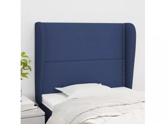 Kauf Unique Kopfteil mit Ohren Blau 93x23x118/128 cm Stoff