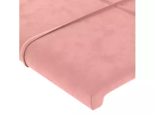 Kauf Unique LED Kopfteil Rosa 200x5x118/128 cm Samt Bis zu 50% Rabatt