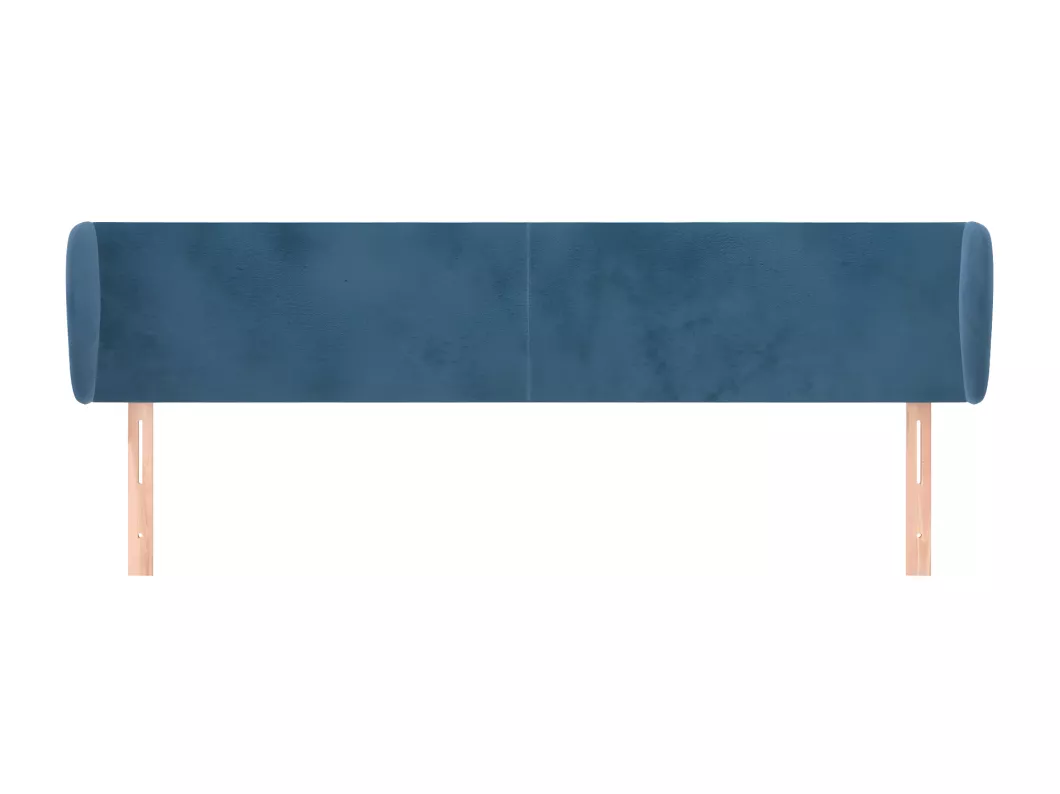 Kauf Unique Kopfteil mit Ohren Dunkelblau 203x23x78/88 cm Samt Bis zu 60% Rabatt