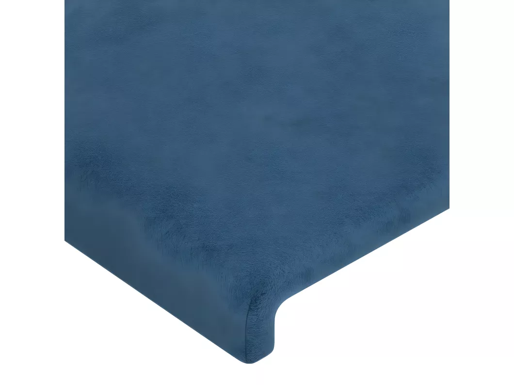 Kauf Unique Kopfteil mit Ohren Dunkelblau 203x23x78/88 cm Samt Bis zu 60% Rabatt