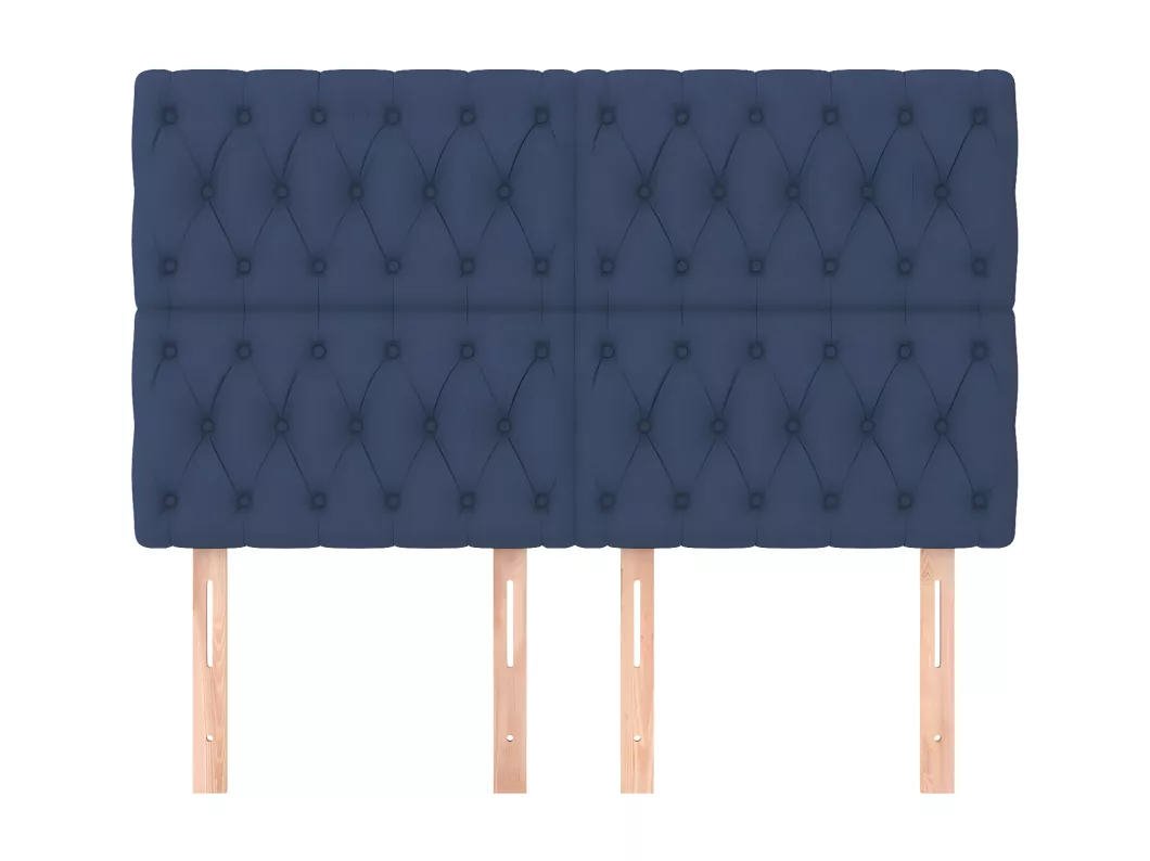 Kauf Unique Kopfteile 4 Stk. Blau 72x7x78/88 cm Stoff Nur für heute
