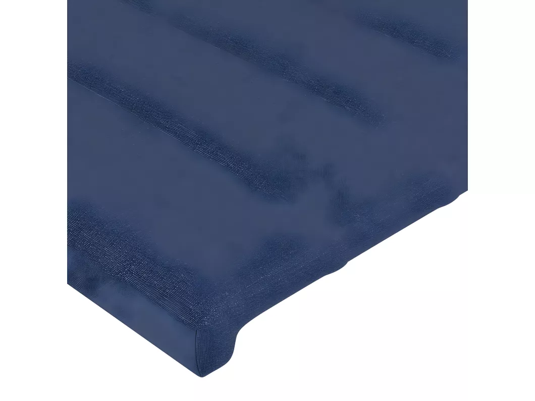 Kauf Unique Kopfteil mit Ohren Blau 147x23x118/128 cm Stoff Sonderangebot der Fabrik