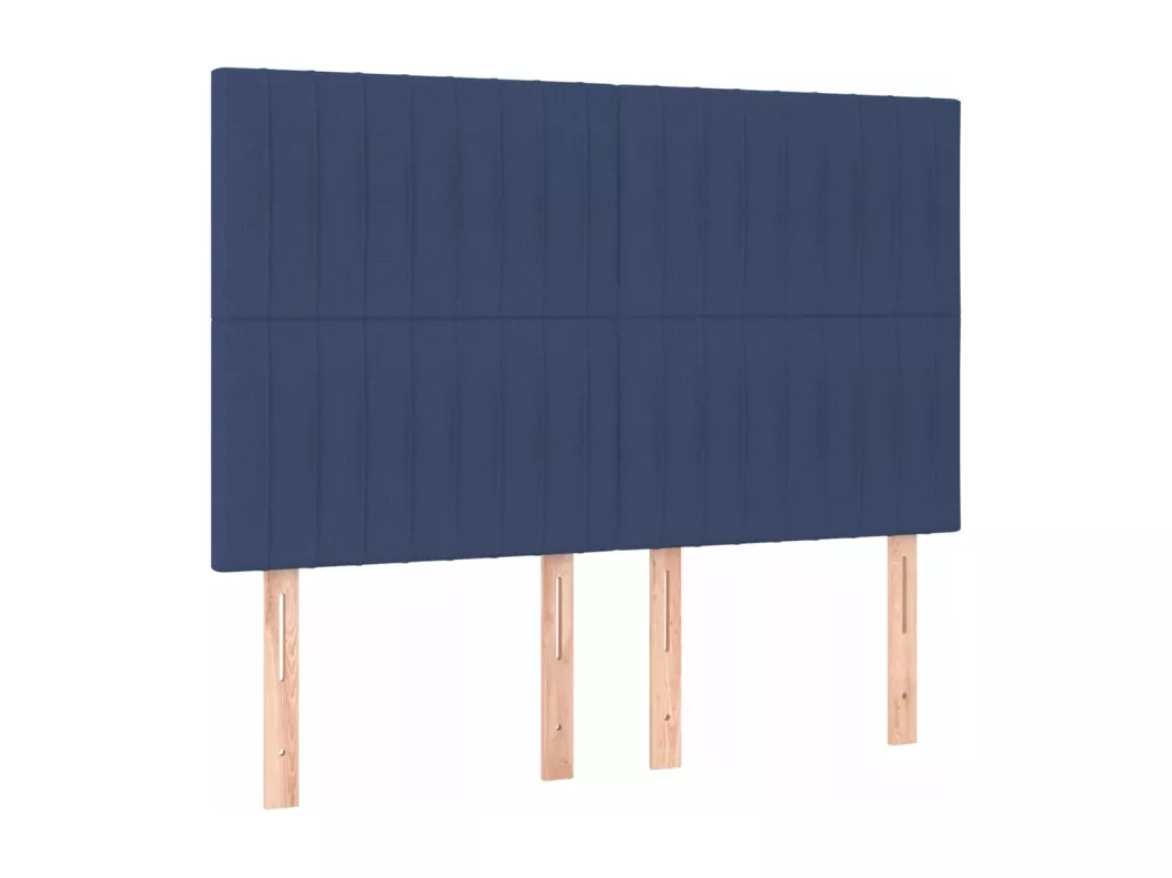 Kauf Unique LED Kopfteil Blau 144x5x118/128 cm Stoff Bis zu 55% Rabatt