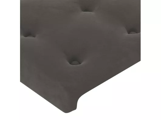 Kauf Unique Kopfteil mit Ohren Dunkelgrau 103x16x118/128 cm Samt Begrenzt auf 3 Tage