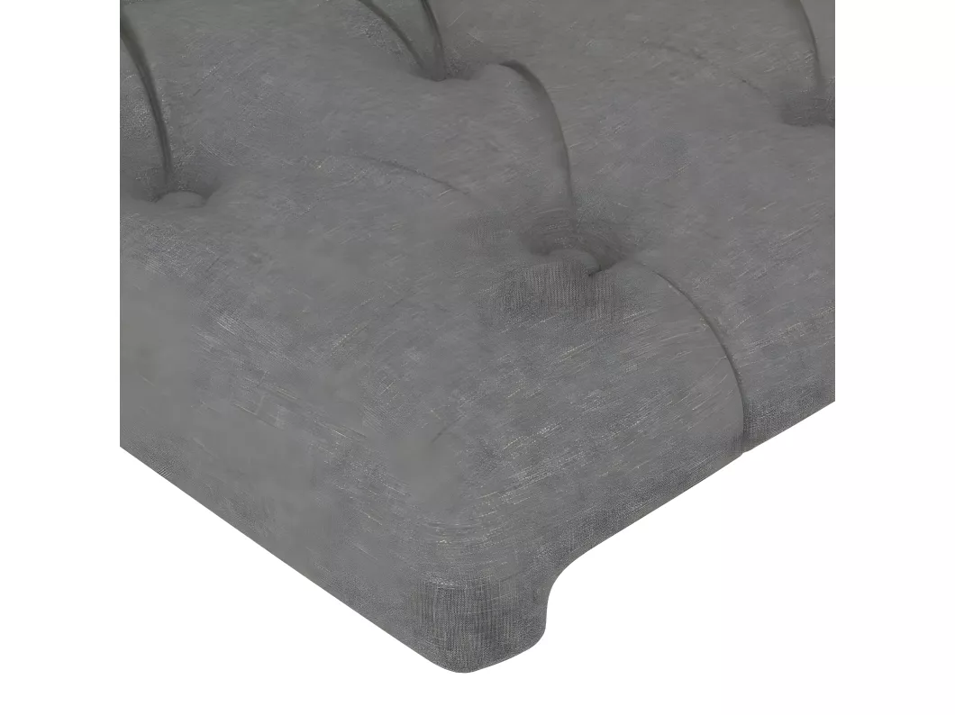Kauf Unique LED Kopfteil Dunkelgrau 83x16x118/128 cm Stoff Speichern exportieren