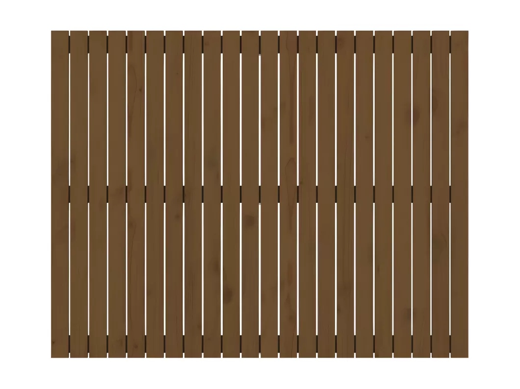 Kauf Unique Wand-Kopfteil Honigbraun 140x3x110 cm Massivholz Kiefer Kostenloser Versand
