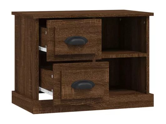 Kauf Unique Nachttisch Braun Eichen-Optik 60x35,5x45 cm Limitierter Zeitrabatt