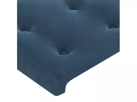 Kauf Unique Kopfteile 4 Stk. Dunkelblau 100x5x78/88 cm Samt Rabatt