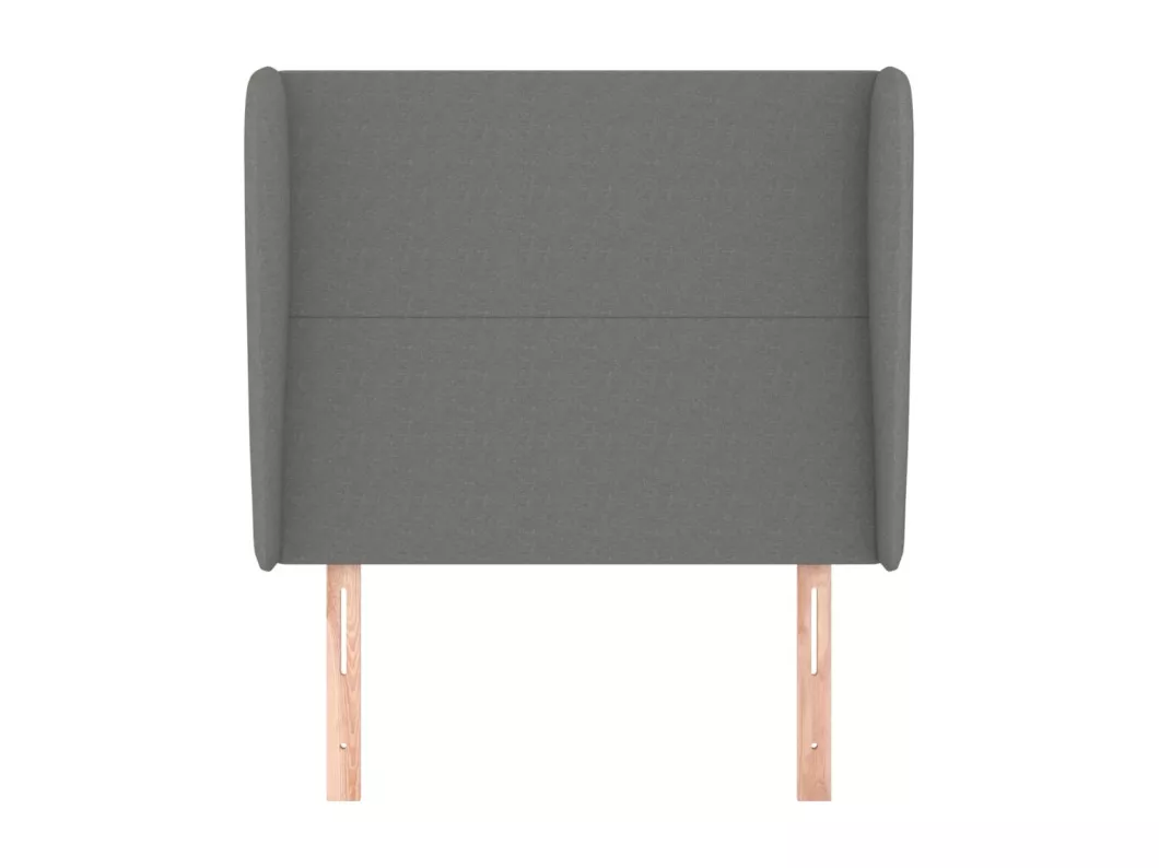 Kauf Unique Kopfteil mit Ohren Dunkelgrau 93x23x118/128 cm Stoff Günstig kaufen