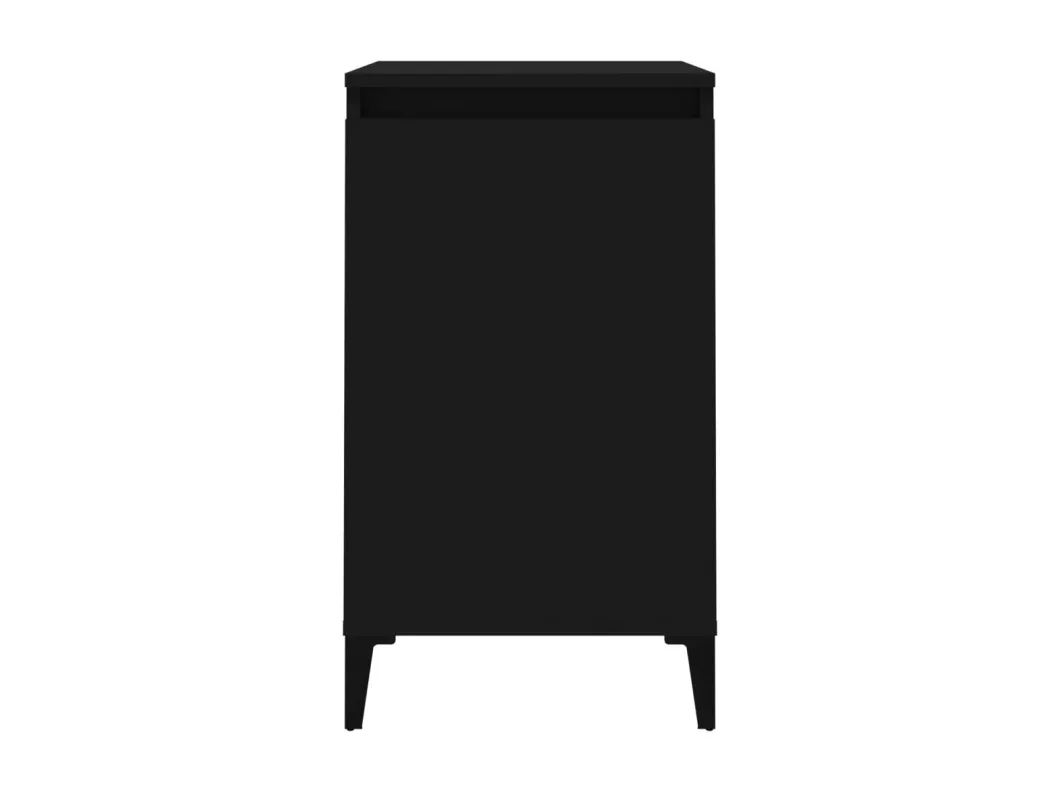 Kauf Unique Nachttisch Schwarz 40x35x70 cm Holzwerkstoff Versandkostenfrei