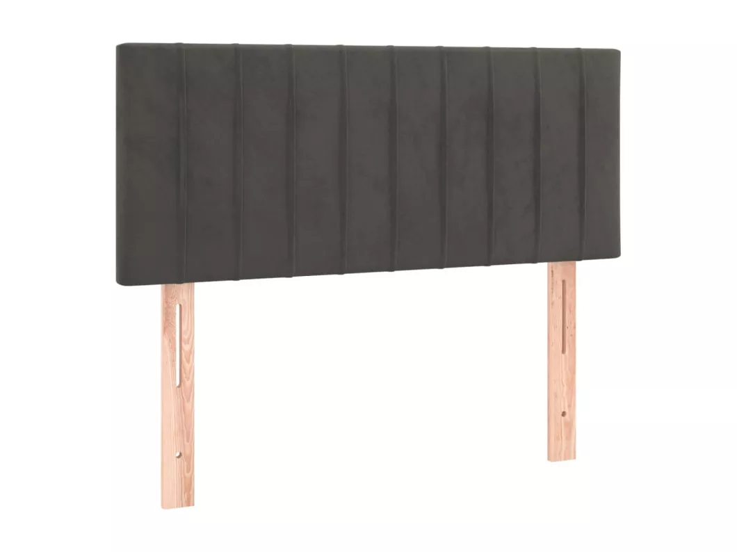 Kauf Unique LED Kopfteil Dunkelgrau 90x5x78/88 cm Samt Flash Sale