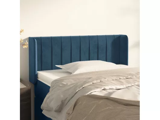 Kauf Unique Kopfteil mit Ohren Dunkelblau 83x16x78/88 cm Samt