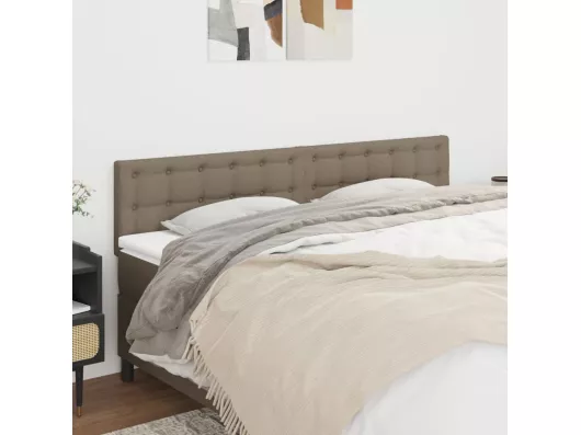 Kauf Unique Kopfteile 2 Stk. Taupe 80x5x78/88 cm Stoff Exklusivangebot