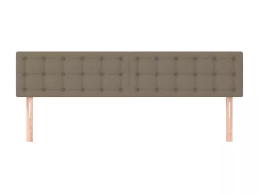 Kauf Unique Kopfteile 2 Stk. Taupe 80x5x78/88 cm Stoff Exklusivangebot