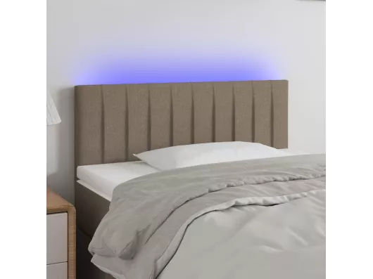 Kauf Unique LED Kopfteil Taupe 80x5x78/88 cm Stoff