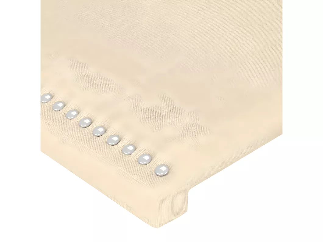 Kauf Unique LED Kopfteil Creme 80x5x78/88 cm Stoff Jubiläumsangebot