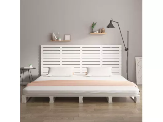 Kauf Unique Wand-Kopfteil Weiß 166x3x91,5 cm Massivholz Kiefer Neuheiten