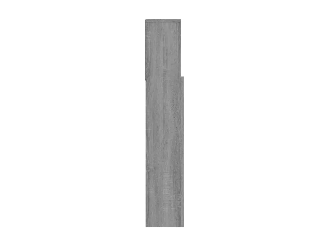 Kauf Unique Kopfteil mit Ablagen Grau Sonoma 120x19x103,5 cm Räumungsverkauf
