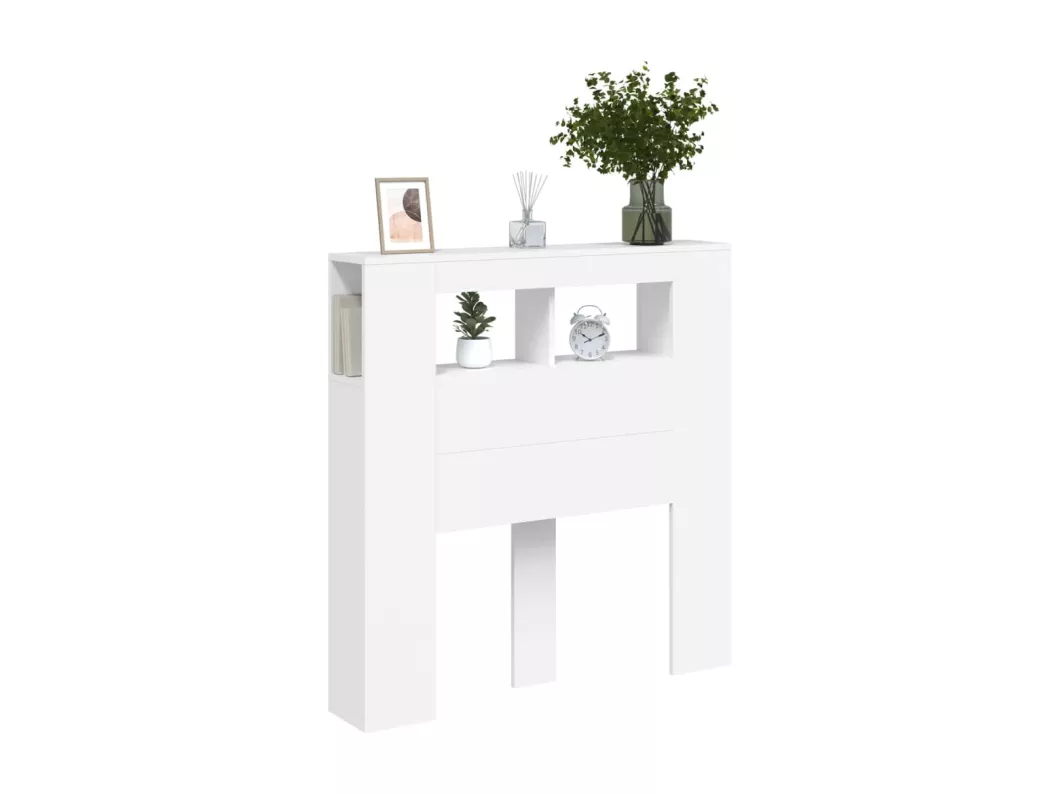 Kauf Unique LED-Kopfteil Weiß 100x18,5x103,5 cm Holzwerkstoff Tägliche Deals