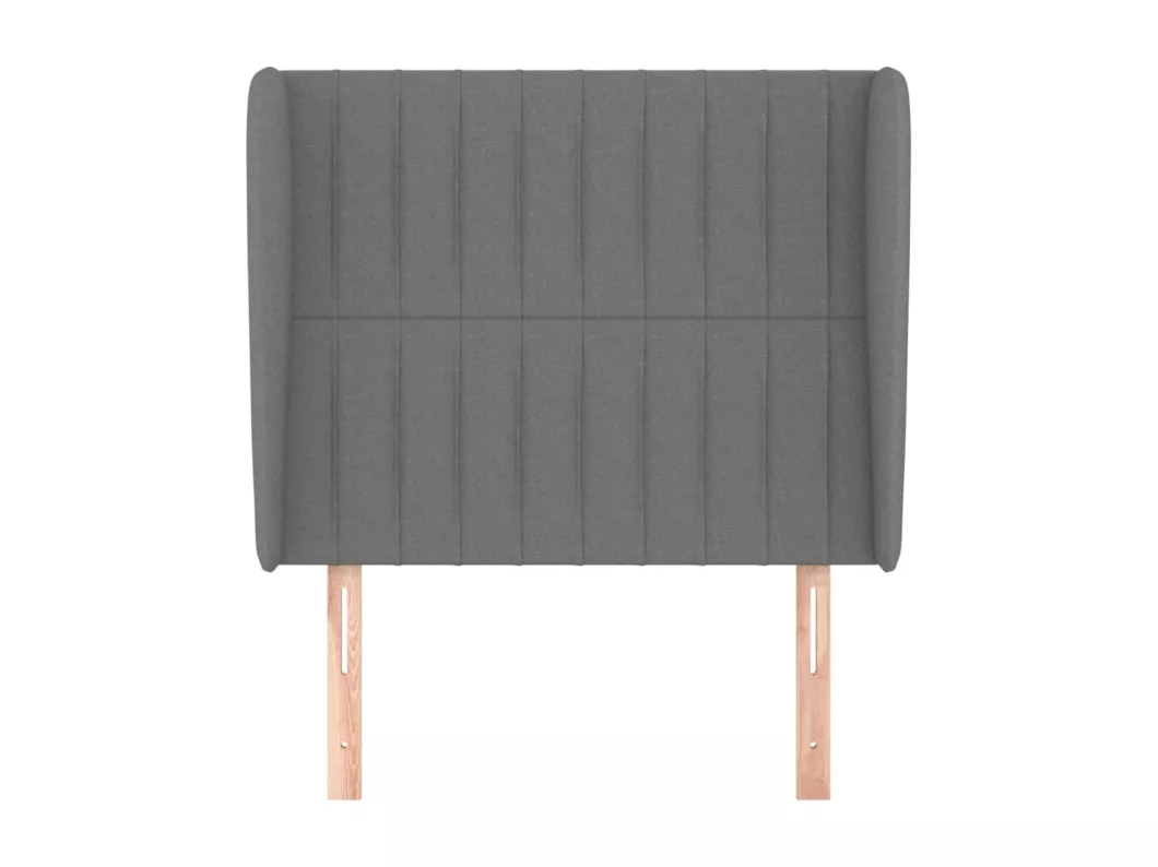 Kauf Unique Kopfteil mit Ohren Dunkelgrau 93x23x118/128 cm Stoff Riesige Ersparnisse