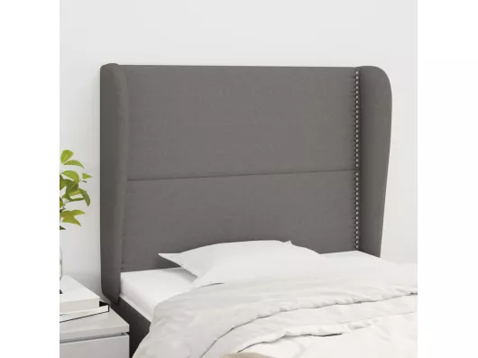 Kauf Unique Kopfteil mit Ohren Dunkelgrau 83x23x118/128 cm Stoff