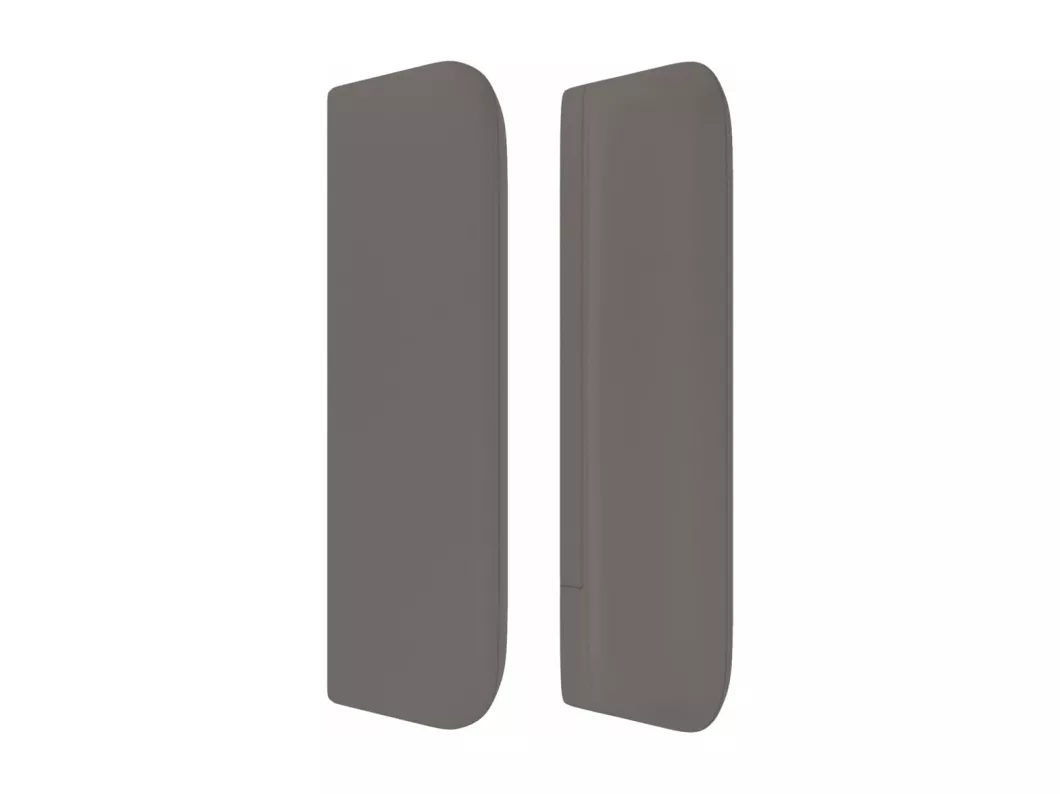 Kauf Unique Kopfteil mit Ohren Grau 203x16x78/88 cm Kunstleder Super Sparpreis