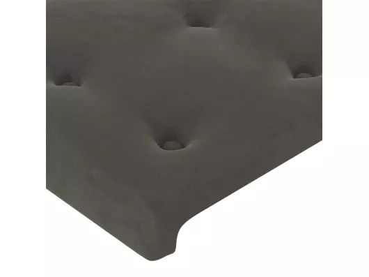 Kauf Unique Kopfteil mit Ohren Dunkelgrau 203x23x78/88 cm Samt Wochenangebot