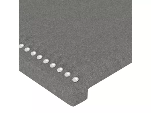 Kauf Unique Kopfteil mit Ohren Dunkelgrau 163x16x118/128 cm Stoff Letzte 3 Tage