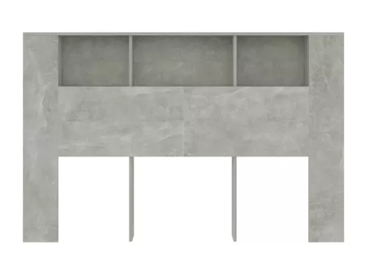 Kauf Unique Kopfteil mit Ablagen Betongrau 160x18,5x104,5 cm Zeitbegrenzte Promotion